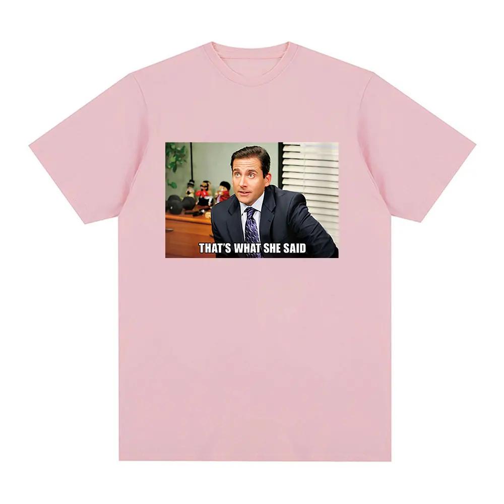 Michael Scott That's She Said T-shirt TV Series Office Dwight Schrute Jim Halpert T-shirt Short sleeved Women's T-shirt