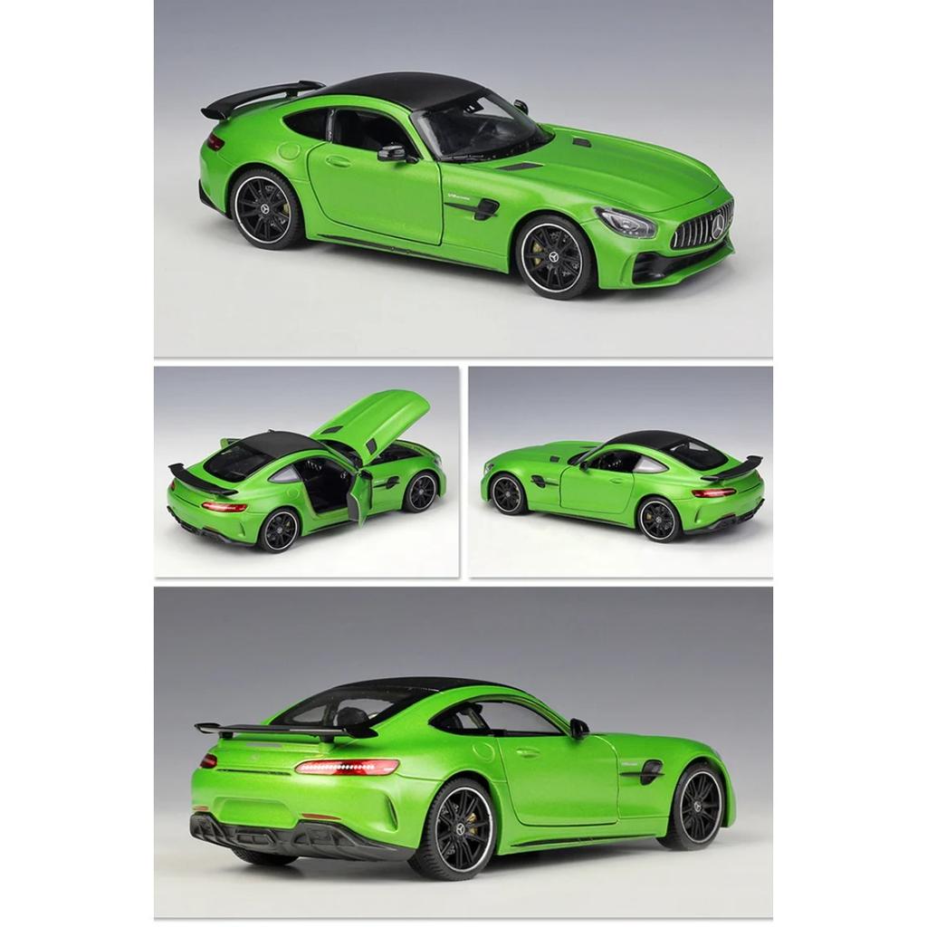 Welly 1/24 Mercedes Benz AMG GT R Alloy Sports Car Model Diecast Metal Racing Car Vehicles Model Simulation Collection Kids Gift