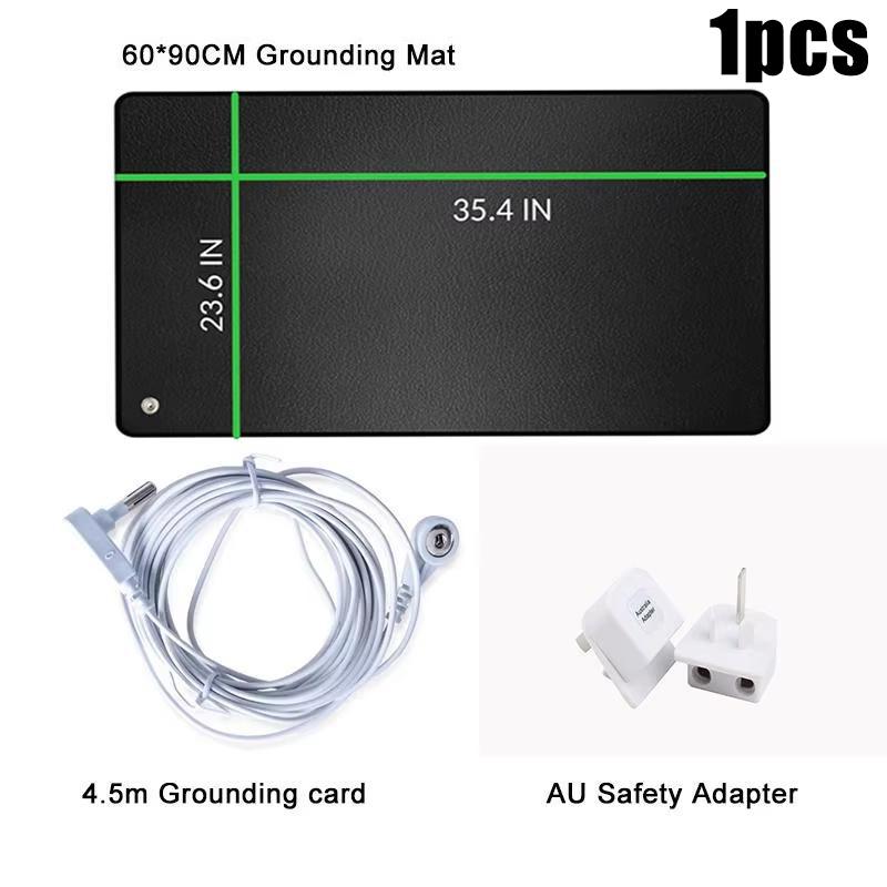 23.6"x35.4" Grounding Mat Grounded Foot Pad Desk Floor Mat with Cord Sleep Comfort Balance Soft Reusable Skin-Friendly Easy Connection Home Office Use