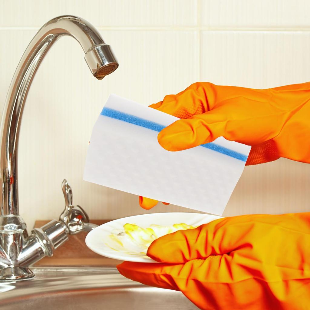 BESTOYARD Kitchen Bubble Scrub Cleaning Grill Glass Cleaner Nubuck White Cleaning Wipes for 10-Piece Pads, Foam, Scrubber, Brush, Cleaner, Melamine,