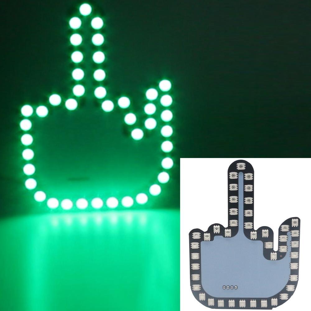 LED-Gestenlicht mit Fernbedienung, Auto-Fingerlicht, OK-Gestenlicht für Auto-LKW-Handlampe, Autozubehör