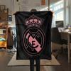 Real Madrid Team,pattern Flannel Blanket, High quality Comfortable for All Seasons, Home Decor, Warmth and Comfort, Perfect for Gifts.