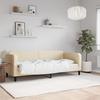Vidaxl Sofa With Sleeping Function, Cream, 80X200 Cm, Upholstered In Fabric