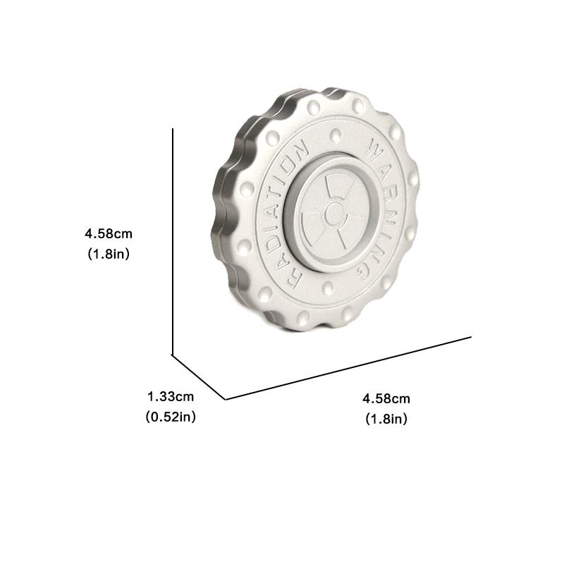 

Предупреждение о радиации Fidget Slider Spinner EDC Gear Hand Spinner Clicker Игрушка-фиджет для взрослых Инструмент для лечения СДВГ Игрушки для снятия стресса и тревожности серебряный