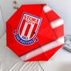 Wzór Stoke City FC, automatyczny składany parasol, przenośna i składana konstrukcja, 8 żeber, prezent na Boże Narodzenie lub urodziny.