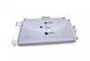 Wall-hung Bathroom Set with Washbasin, Pillars, Mirror, Mat, White Gloss