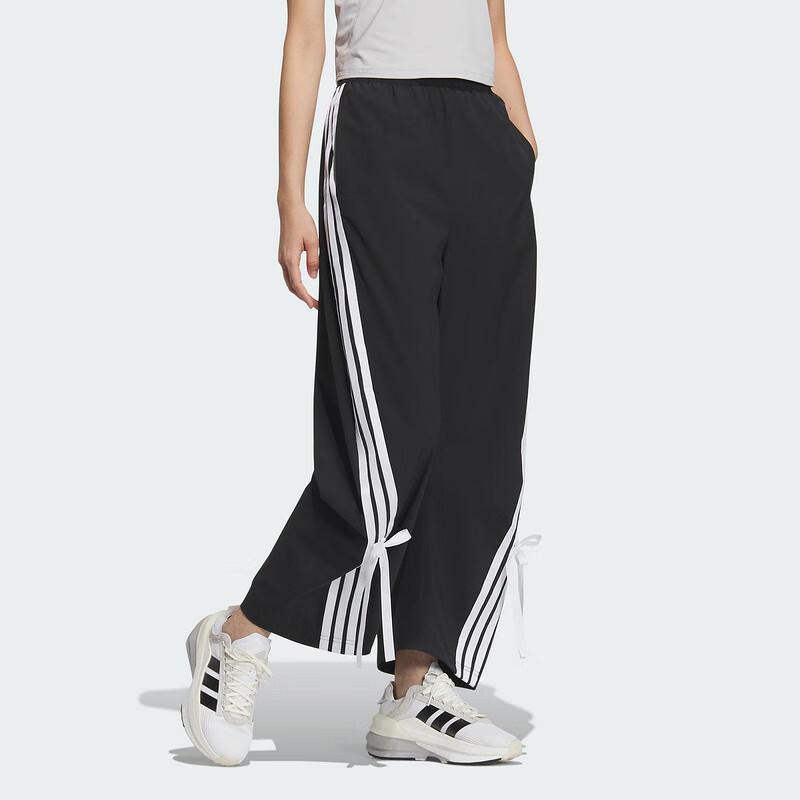 Adidas Originals Dance Loose Relaxed Fit Woven Pants Women Black White JY7666