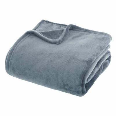 FLANNEL BLANKET, BLUE, 180x230 , WARM, SOFT