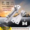 Stainless Steel 360° Pivot Hinge for Wooden Doors - Top & Bottom Concealed Rotating Shaft Hinge for Floor/Ceiling Installation