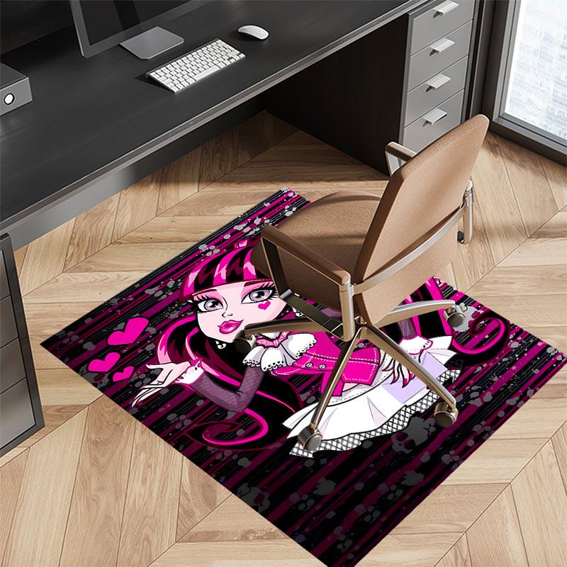Monster High1 Printed Absorbent Washable Carpet, Non-Slip Bathroom Mats, Kitchen Rugs, Yoga Mat,Living Room Entrance, Camping Picnic Rugs
