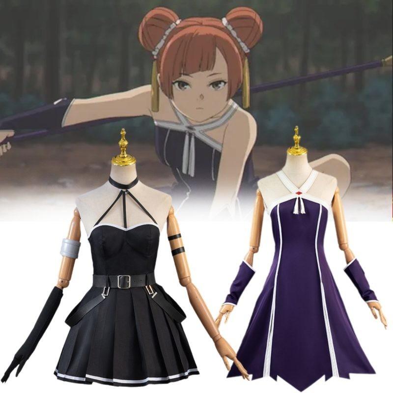 Funeral Flora Cos Outfit Ubell Laofen Cosplay Anime Costume Polyester Fabric