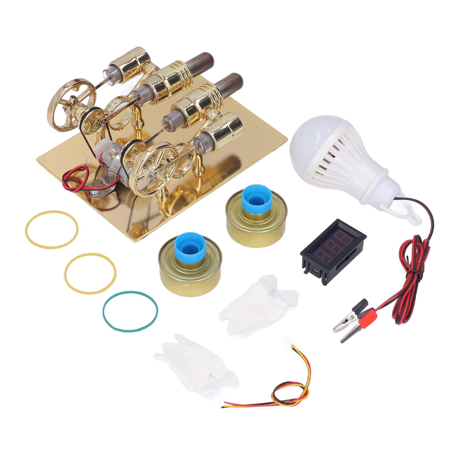 

Двигатель Стирлинга Компактная структура Высококачественная текстура Тонкая работа Балансировка двигателя Модель двигателя для