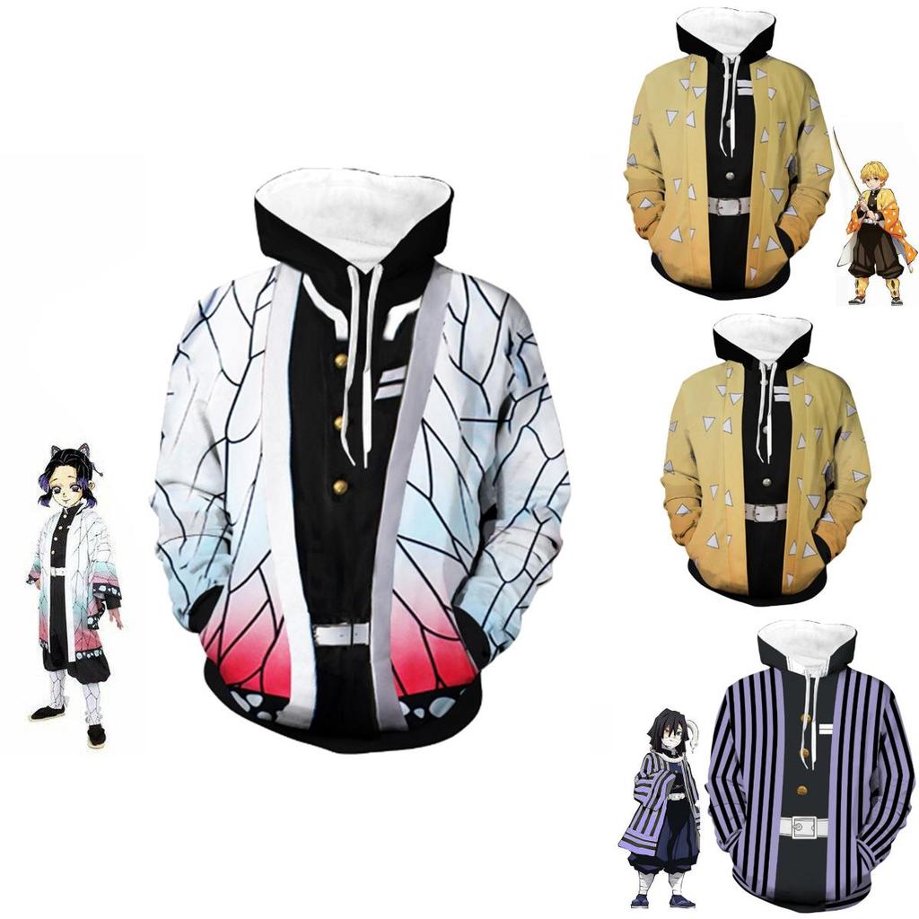 Slayer Kimetsu No Yaiba 3d Hoodie Sweatshirt With Comfortable Soft Material**