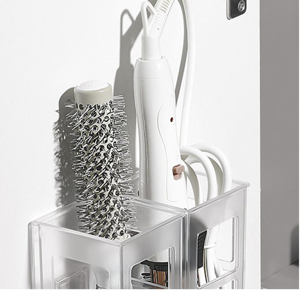 Wall Mounted Hair Straightener Holder Rack HIPS Hairdressing Curling Tools Wall Hanging Organizer