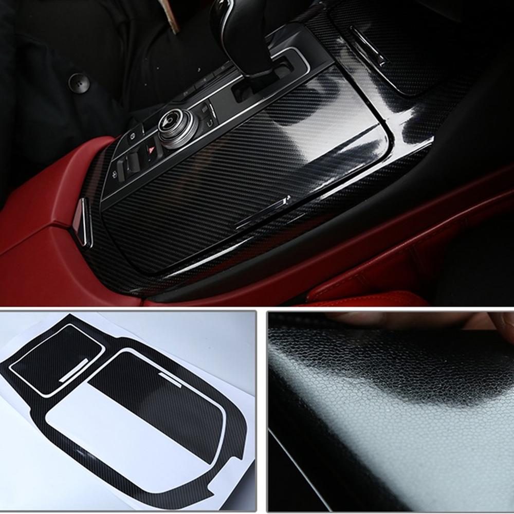 Dekorace panelu řadicí páky středové konzoly, palubní deska, panel dveří pro Maserati Levante 2016-2019, Samolepky do auta, Interiérové doplňky