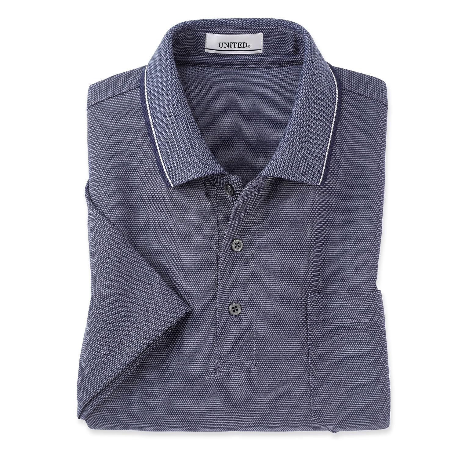 

поло сделано в пирамиде для весны и ходьбы [UNITED] Мужская рубашка с коротким рукавом, Япония, пике, стираемая, лето, (L, темно-синий)