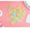 100pcs Night Glow Decor PP Luminous Star Sticker Pink, Color Mixing 1.18 in Glow in Dark Sticker star 3D Star Wall Decal Wall