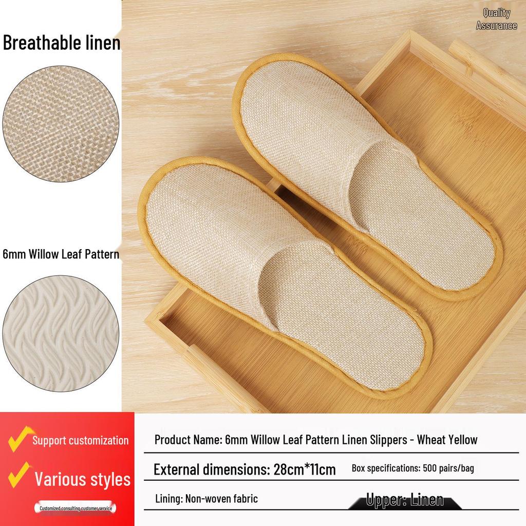 Thickened Non-slip Disposable Slippers for Hotels, Home Guests, B&Bs, Salons