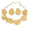 Metal Conch Collar Pendant Luxury Trendy Necklace Earring Set  European American Style