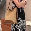 Seaside Casual Woven Bucket Bag Women'S Summer Super Fire Large Capacity Straw Woven Tote Armpit Bag