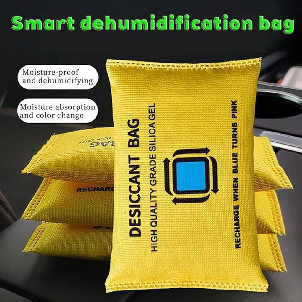 Reusable Dehumidifier Bags Moisture Absorber Closet Dryer Rechargeable Silica Gel Desiccant for Wardrobe Cabinet Basement Car