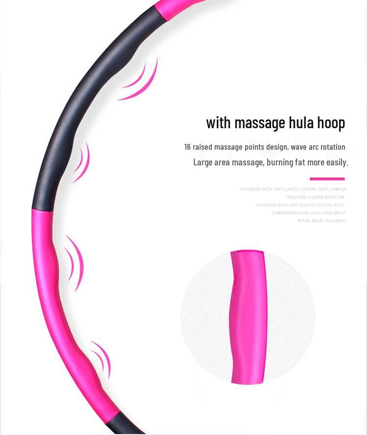 Detachable Hula Hoop for Waist Slimming & Fitness – Foam Massage Hoop for Adults & Kids, Private Label Available