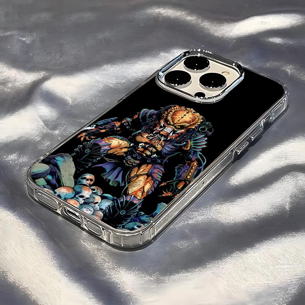 Predator Phone Case For IPhone 17 Pro Max 16 15 14 Pro Max IPhone 13 Pro Max 11 Plus Transparent Cover
