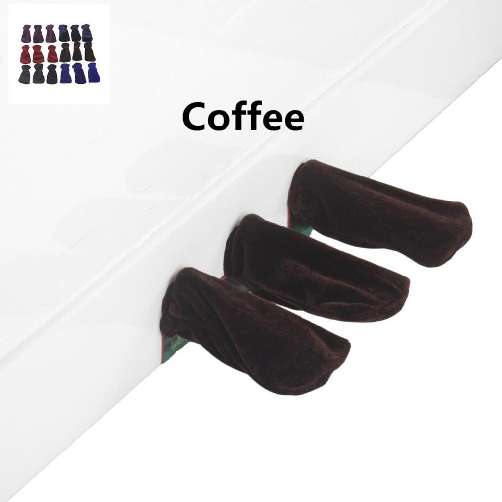 3 STÜCKE Anti-staub Erweiterte Goldene Samt Fußpedal Abdeckungen für Klavier Immer Verwendet