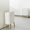 Bedroom Waste Bin 10L with Automatic Lid and Soft Close, Small Trash Can for Bathroom, Office, and Living Room Waste Collection Use
