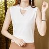 WTEMPO Women Large Size Loose Ice Silk Camisole Vests Solid Color Sleeveless Casual Versatile Large Size Tops Undersuit