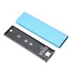SSD Enclosure M.2 NGFF SATA Adapter Box B Key B+M Key External Hard Drive Case for Win Xp78(Blue