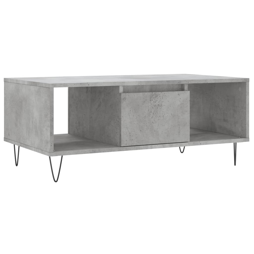  Coffee Table, Concrete Grey, 90x50x36.5 Cm
