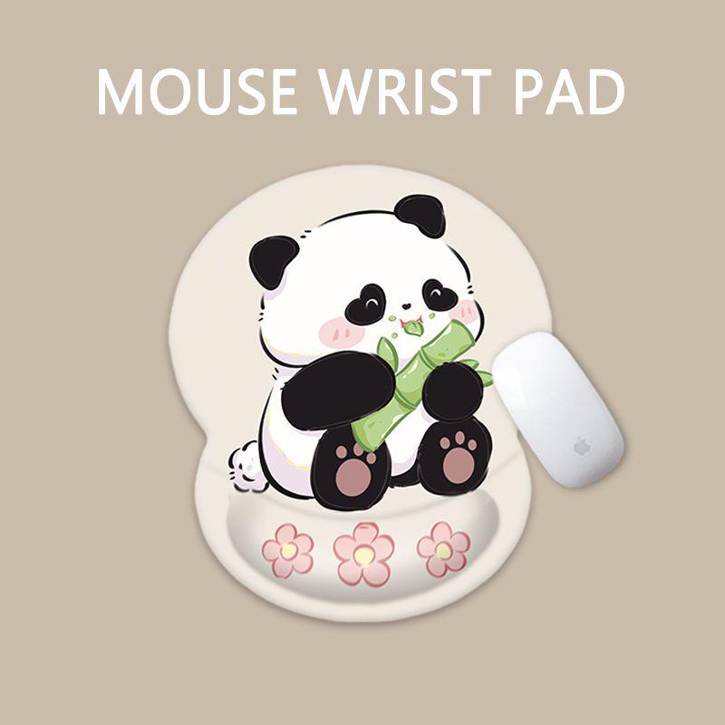 

Милый набор подставки для запястья из пены с эффектом памяти и коврика для мыши с нескользящей поддержкой для клавиатуры и мыши