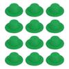 [PATIKIL] 4-inch Mini Formal Hats, 12pcs, Miniature Doll Top Hats, Craft Hair Accessories, for Doll Snowman, Green