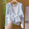 Sommer Dünn Locker Koreanisch Kapuzen-Sonnenschutz Neue Mode Lässig Ausländischer Stil Jacke Langarmhemd Top