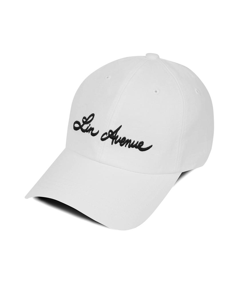 Linebinyu Cotton Ball Cap - White