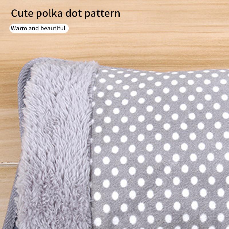 Charging Electric Hot Water Bag EU 220V 500W Rechargeable Winter Hand Warmer Dot Pattern Double Insert Hand Warmer Hot Water Bag