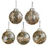 Christmas Ball Ornament Faux Pearl Glittery Tree Decoration Festive Hanging Baubles with Rope Party Decor