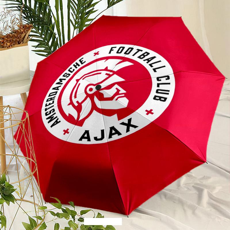 Ajax FC Umbrella with Automatic Open/Close & Self-8-Rib Heavy-Duty Umbrella, Compact Travel Umbrella Suitable for Outdoor