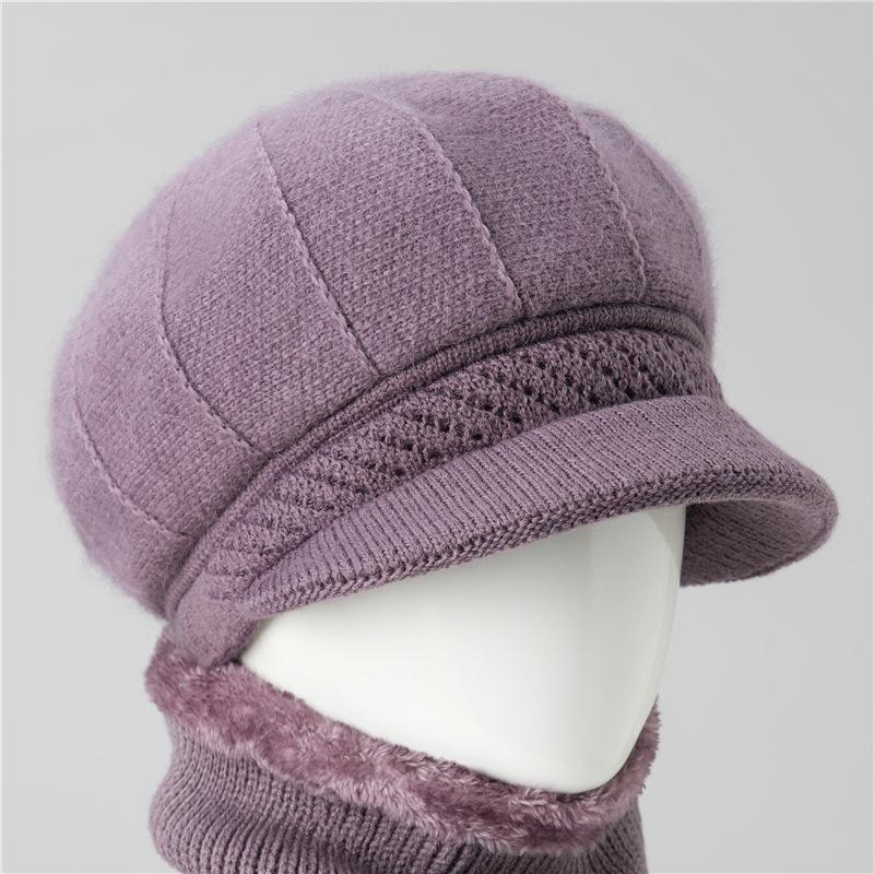 Ladies Hat New Autumn and Winter Wool Hat Thermal Cap Cotton Hat