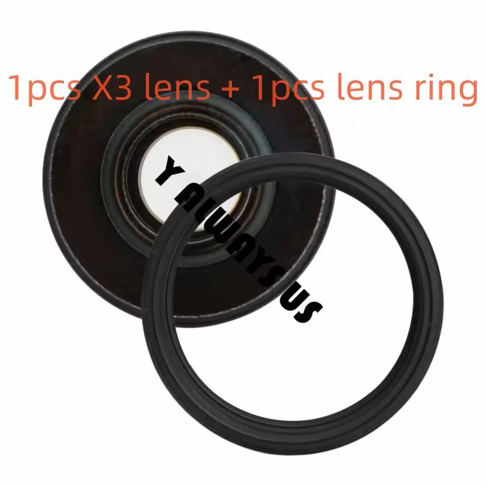 

Передняя стеклянная линза для Insta360 One X2 /One X/One R/ One RS/ X3/ X4 для камеры Gopro Max, запасная часть для ремонта, замена линзы X3 LENS and Ring