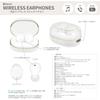 Gourmandise Chiikawa True Wireless Stereo Earphones Hachiware CK-64B
