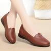New breathable shoes autumn non-slip leather shoes soft sole soft leather single shoes medium and outer wear