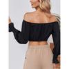 Women's Elegant Off-Shoulder Puff Sleeve Summer Blouse