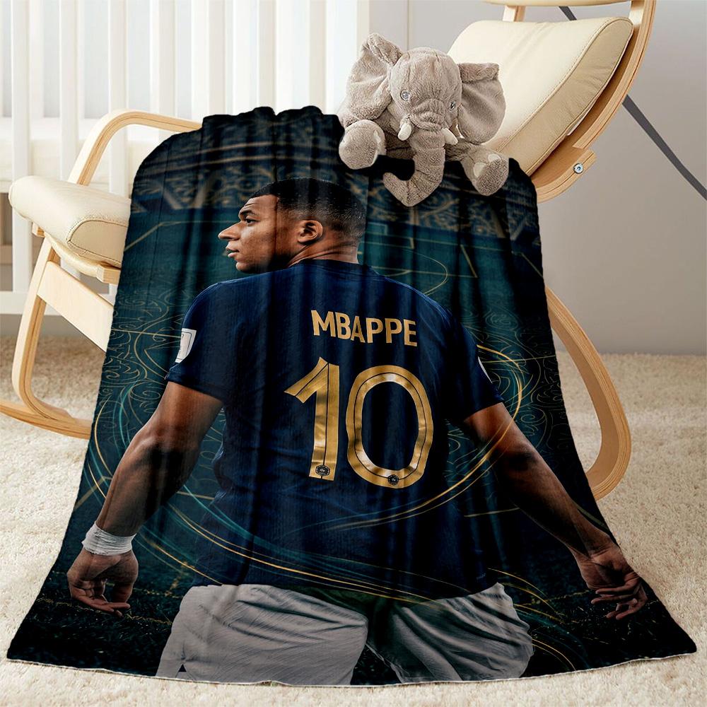 Mbappe 31 Blanket Ultra-Soft Great for Livingroom Picnics Office Chair for All Occasions Stylish Decor Gift for Travel Home Birthdays