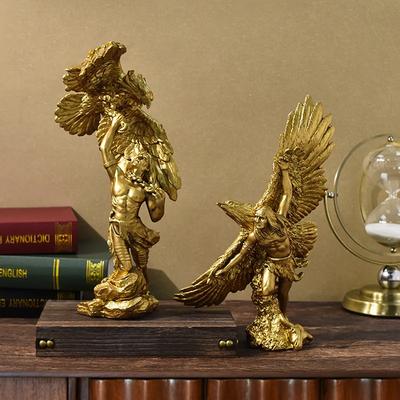 Golden Eagle Resin Handicrafts Simulated Animal Sculptures Bird Statue Decorative Figurines Home Decoration Accessories