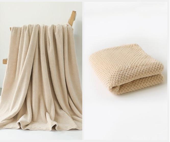 2-in-1 Bathroom Towel Set, 2 Pack Bath Towel and Towel, Quick to Dry, Lighteweight Soft Cotton Towel Set High Water Absorbent