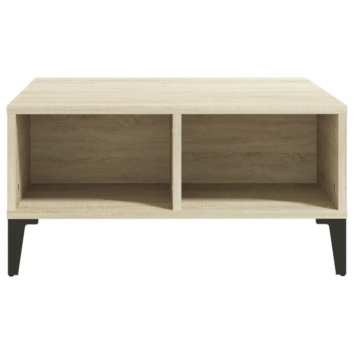 VidaXL Table basse Chêne sonoma 60x60x30 cm Aggloméré