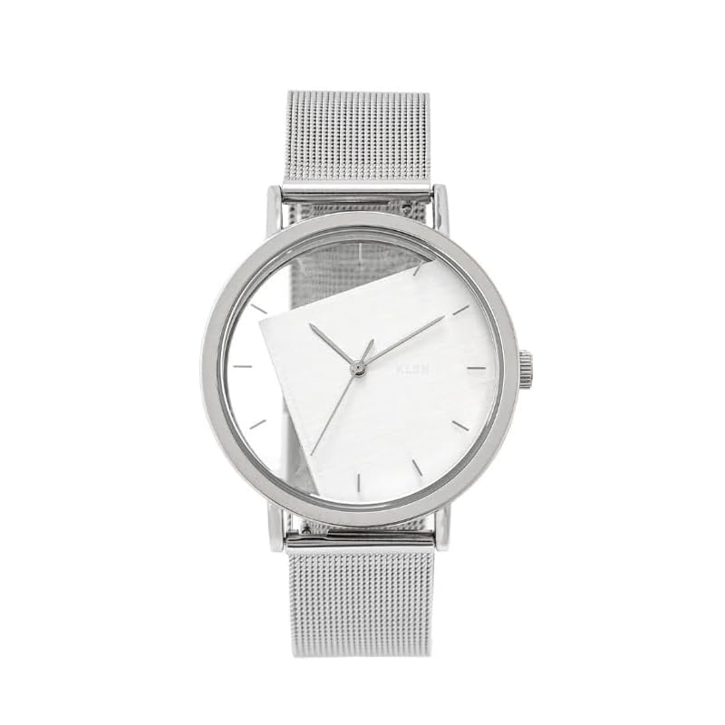 

klon watch skeleton clear men s ladies replacement belt simple KLON INVISIBLE UNIVERSAL SHAPES [rectangle] SILVER EDITION 38mm