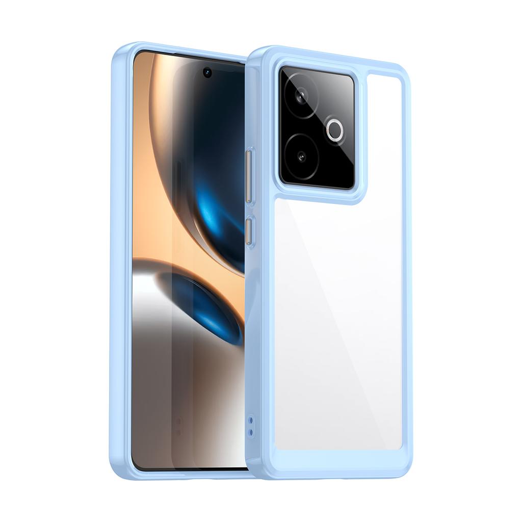 Für Realme GT 7 Hülle Für Hülle für Realme GT 7 7T Cover TPU Rand Acryl Schutz Rückseite Handyhülle für Realme GT7 Realme GT 7T